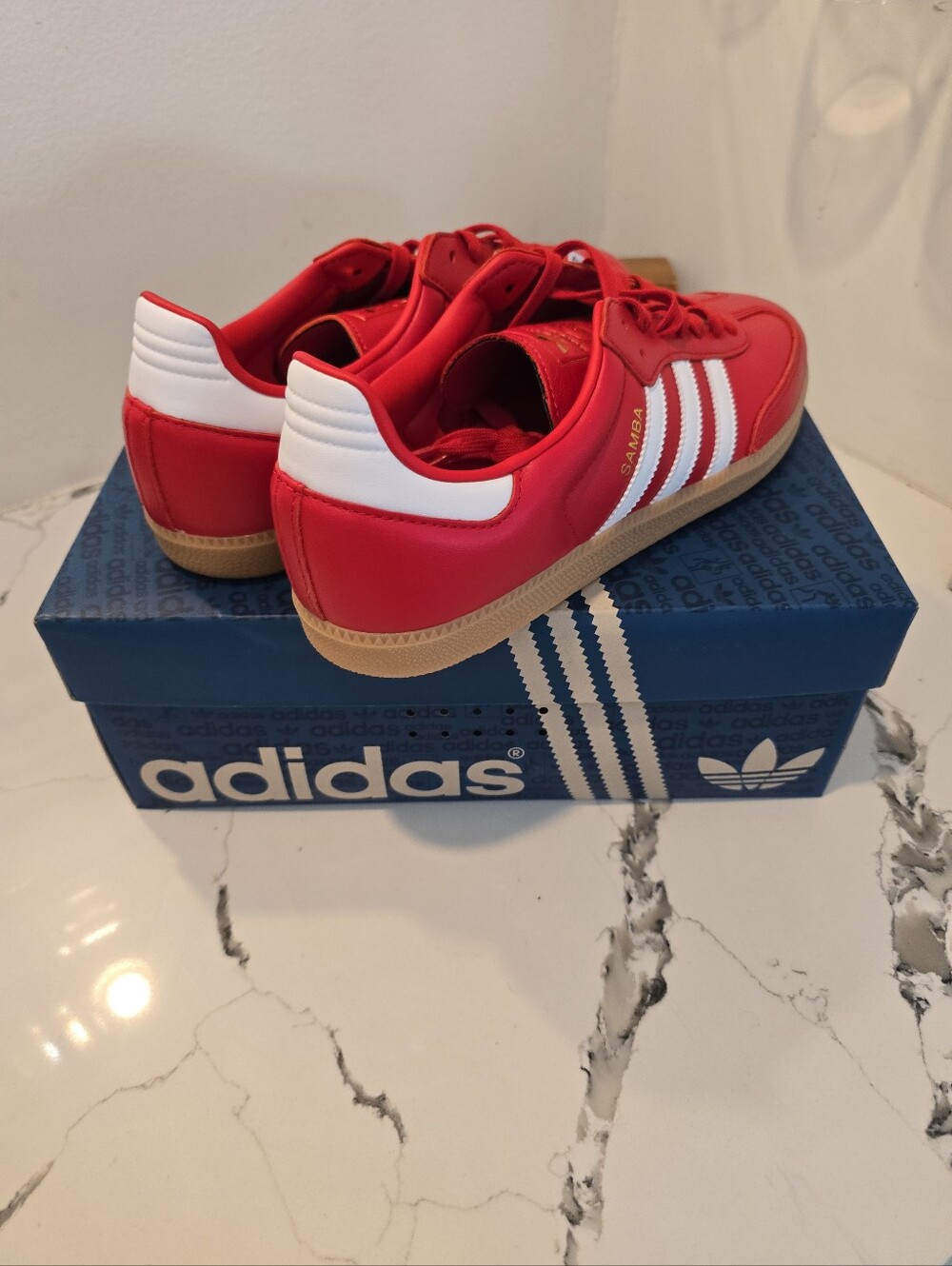 Adidas Samba OG Fourth of July Pack - Scarlet Men's Size 11.5 NWOB - Picture 6 of 11